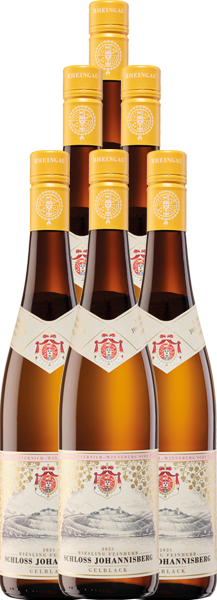 6 x 2025 Schloss Johannisberger Gelblack feinherb (off-dry) 0,75l